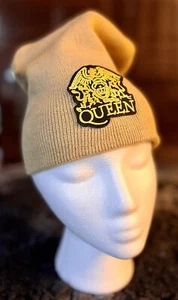 Neu Winter Strick lässig Totenkopf Mütze Beanie Mütze Herren Damen hellbraun QUEEN FREDDIE MERCURY - Bild 1 von 4