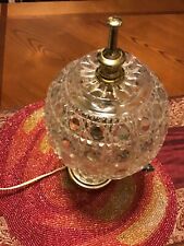 Small, Lovely Decorated Electric Glass  Table Lamp
