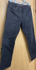 Pantalones de mezclilla para hombre antiguos azul marino la auténtica pierna recta talla 34/32 - Imagen 1 de 4