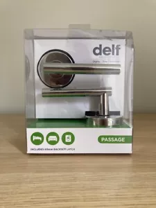 5 x Delf Prato bright chrome door handles lever passage sets FREE shipping !!! - Picture 1 of 3