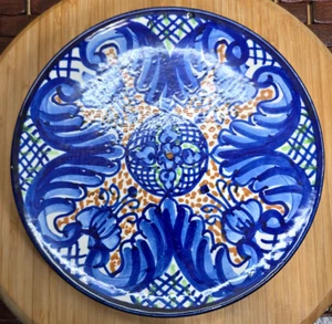 Talavera Stil handbemalt Wandbehang Deko Teller 8 3/4" - Bild 1 von 6