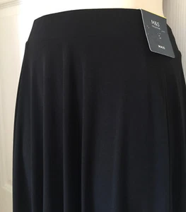 WOMEN SKIRTS MAXI BLACK SKIRTS SIZE 16 MARKS AND SPENCER - Picture 1 of 10