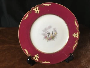 Antiker Porzellan Teller mit Vögeln - Muster Nr. 1148, 23 cm - Bild 1 von 5