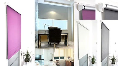 Thermo Verdunkelungs Rollo Fenster easy Klemm fix ohne Bohren Ketten Seiten zug - Bild 1 von 4