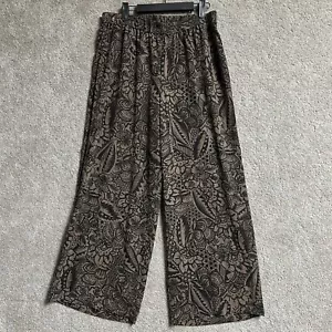 Linea by Louis Dell'Olio Wide Leg Pants Womens MP Floral Boho Chic Vintage Y2K - Picture 1 of 10