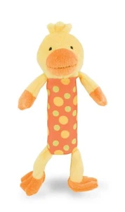 Rich Frog Squeak Easy plush Baby yellow duck baby / small dog toy. New! - Picture 1 of 2
