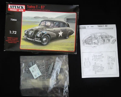 Tatra T-87 Luftwafe y RAF Staff Car 1/72 Attack Hobby Kits 72806 Foto 1 de 2