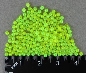 5 mm 200 Stück Runde Chartreuse Gelb Perlen USA Angelgerät Kostenloser Versand - Bild 1 von 3