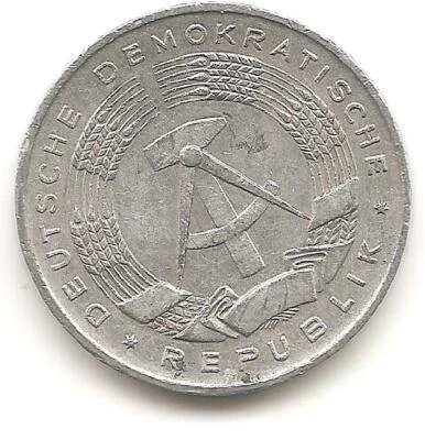 1968 A East German Democratic Republic 1 pfennig - KM8.1 - VF - Image 1 of 2