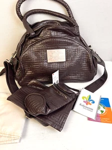 Kalencom New Orleans Travel Diaper Bag Changing Pad Bottle Holder Black Gift - Picture 1 of 14