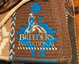 NCHA Breeders Invitational Cutting Horse Saddle Blanket + Halter Lead Rope AQHA - Picture 1 of 23