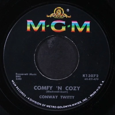CONWAY TWITTY: a little piece of my heart / comfy 'n cozy MGM 7" Single 45 RPM - Image 1 of 2