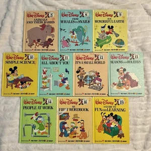 Vintage Walt Disney Fun-To-Learn Bibliothek Bände 5,8-14,16 &19 Hardcover Posten - Bild 1 von 12