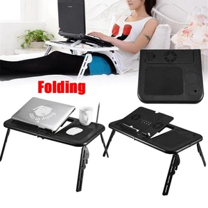 Adjustable Portable Folding Table Bed Desk Stand For Computer Laptop Noteboo NEW - Zdjęcie 1 z 12
