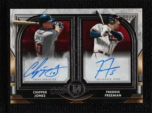 2021 Museum Collection Dual On-Card Auto 11/15 Chipper Jones Freddie Freeman - Picture 1 of 3