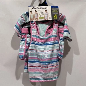 NWT Eddie Bauer Girl's 4-piece Swim Set Size Large 14/16 Mutlicolor - Picture 1 of 7