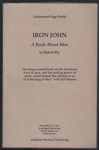 Iron John a Book About Men Robert Bly 1990 Uncorrected Page Proofs Softcover - Picture 1 of 1