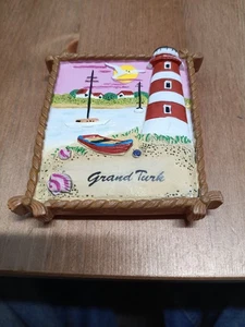 Anchor Grand Turk  Islands tourist souvenir fridge magnet 3d Light house Rubber - Picture 1 of 2