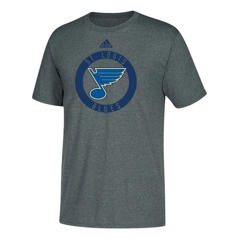 St. Louis Blues NHL Adidas 2017 Practice Graphic Men's Grey T-Shirt Cover