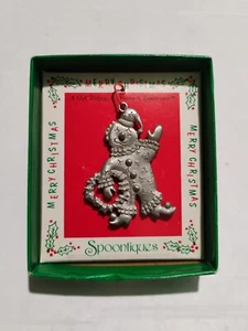 Vintage Spoontiques Zinn Weihnachtsschmuck - alter Ladenbestand - Clown Ornament - Bild 1 von 2