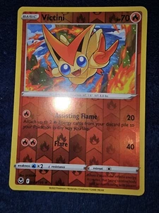 Victini Reverse Holo Rare (023/195) Pokemon Silver Tempest SWSH12 (23) - Picture 1 of 2