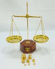 Balance de pesage antique en laiton balance justice loi balance décoration
