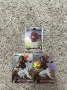 2019/2020 Bowman's Best/Chrome Corbin Carroll 3 Card Lot W/Refractor - Picture 1 of 1