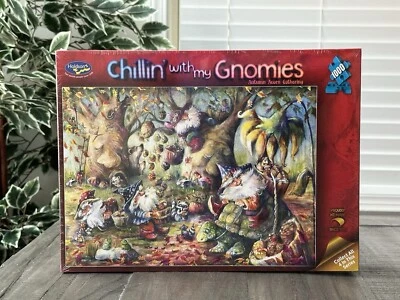 Rompecabezas de 1000 piezas Chillin' with My Gnomies Autumn Bellon Gathering de Holdson Foto 1 de 4