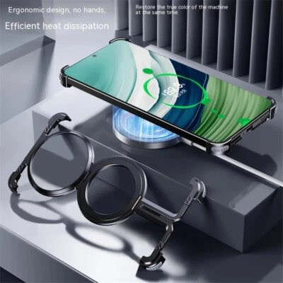 Magnetic Metal Frameless Bumper Stand case For Huawei Mate 60 Pro / Mate 60 Pro+ - Image 1 of 4