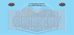 Conspicuity Stripe for HO Scale Vehicles Red/White - Picture 1 of 1