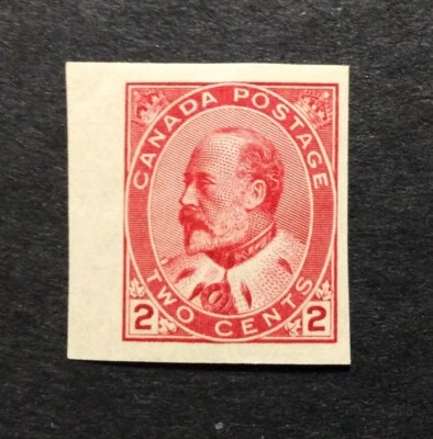 BroadviewStamps Canada #90A imperf full left margin.  MLH OG.  Stunning example. - Image 1 of 2