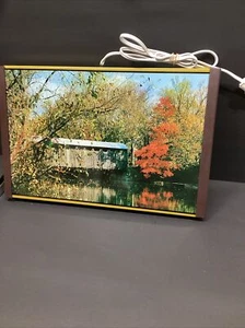 Vintage Warm-O-Tray 17 in Electric Buffet Warming Tray Hot Plate Covered Bridge - Picture 1 of 4