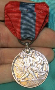 STERLING SILVER ENGLISH FAITHFUL/LONG SERVICE MEDAL! NAMED! WWI - Picture 1 of 6