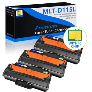 3PK Compatible for Samsung MLT-D115L Toner SL-M2620 SL-2620DN SL-2820DW - Picture 1 of 23