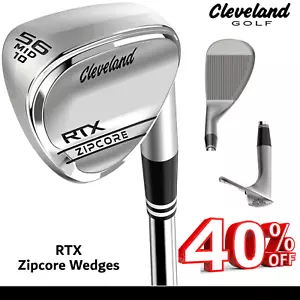 CLEVELAND GOLF WEDGES RTX ZIPCORE CHROME GOLF SAND WEDGE, LOB WEDGE ALL LOFTS - Picture 1 of 1