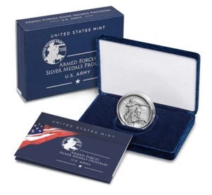 United States Army Silver Medal 2.5 Ounce (P) Philadelphia US Mint Free Ship - Picture 1 of 1