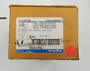 (4) Thomas & Betts Steel City HK 405 Rigid Coupling Threadless NEW - Picture 1 of 2