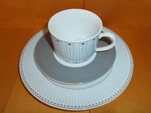 Kaffeegedeck 3  tlg. grau Arzberg  Schirnding Porzellan NEU - Bild 1 von 3