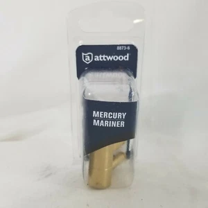 Attwood Brass Fuel Tank Fitting 1/4" Male NPT Threads Mercury Mariner 8873-6 - Foto 1 di 4