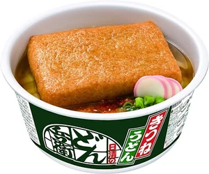 NISSIN JAPÓN DONBEI Fideos Udon Kitsune Tofu Frito Sabor Instantáneo Comida Sopa 113 g - Imagen 1 de 8