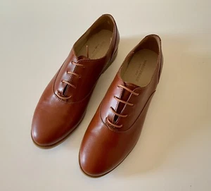 NEW-WOLVERINE HANDCRAFTED WOMENS JUDE OXFORD TAN LEATHER (BROWN) SIZE 10 MEDIUM - Picture 1 of 7