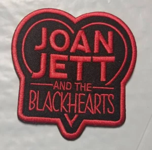 Joan Jett and the Blackhearts Rock n Roll bestickter roter Aufnäher 3,5 x 3,5 Zoll - Bild 1 von 2