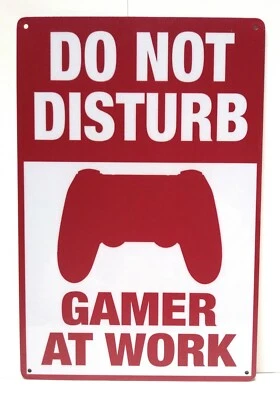 Do Not Disturb Gamer at Work Gamer Sign Gaming Wall Decor Gamer Art - Image 1 of 2