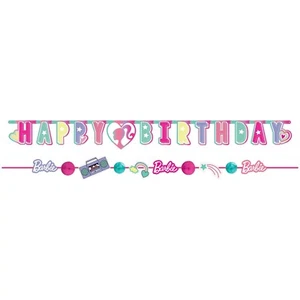 KIT BANNER BARBIE Dream Together (2) Música de Cumpleaños Colgante Decoración Fiesta - Imagen 1 de 1