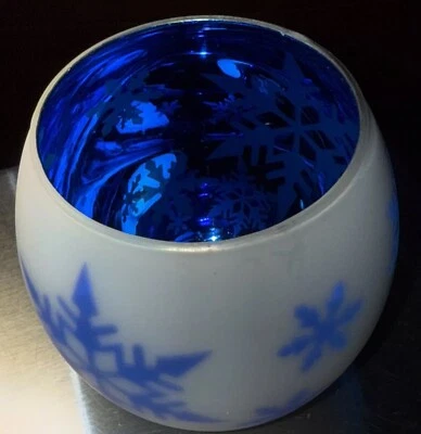 PARTYLITE~ P8676U~ SUPORTE DE VELA VOTIVO/TEALIGHT FLOCO - Imagem 1 de 4