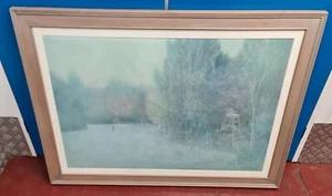 "The Umpires Chair 2" by Andrew Hemingway Egg Tempera Hyper Real 27" X 41" 1987 - Picture 1 of 9