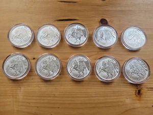 10x Chiwoo Cheonwang 2017 Silbermünze (je 1 Oz) Komsco BU Südkorea - Bild 1 von 7
