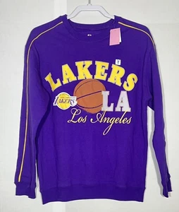 NUEVO CON ETIQUETAS Los Angeles Lakers: Sudadera, Talla Mujer Color Mediano Tillandsia Púrpura. - Imagen 1 de 10