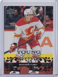 2023-24 Upper Deck Extended Series Walker Duehr Retro Young Guns #T-48 Calgary - Picture 1 of 2