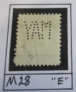 U.S. PERFIN / PRECANCEL M28 ( MAY ) "THE MAY Co. LOS ANGELES, CA" - Picture 1 of 2